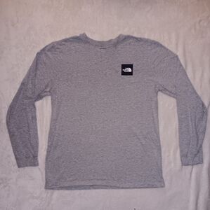 Mens L Grey/Black The North Face Long Sleeved Tshirt.